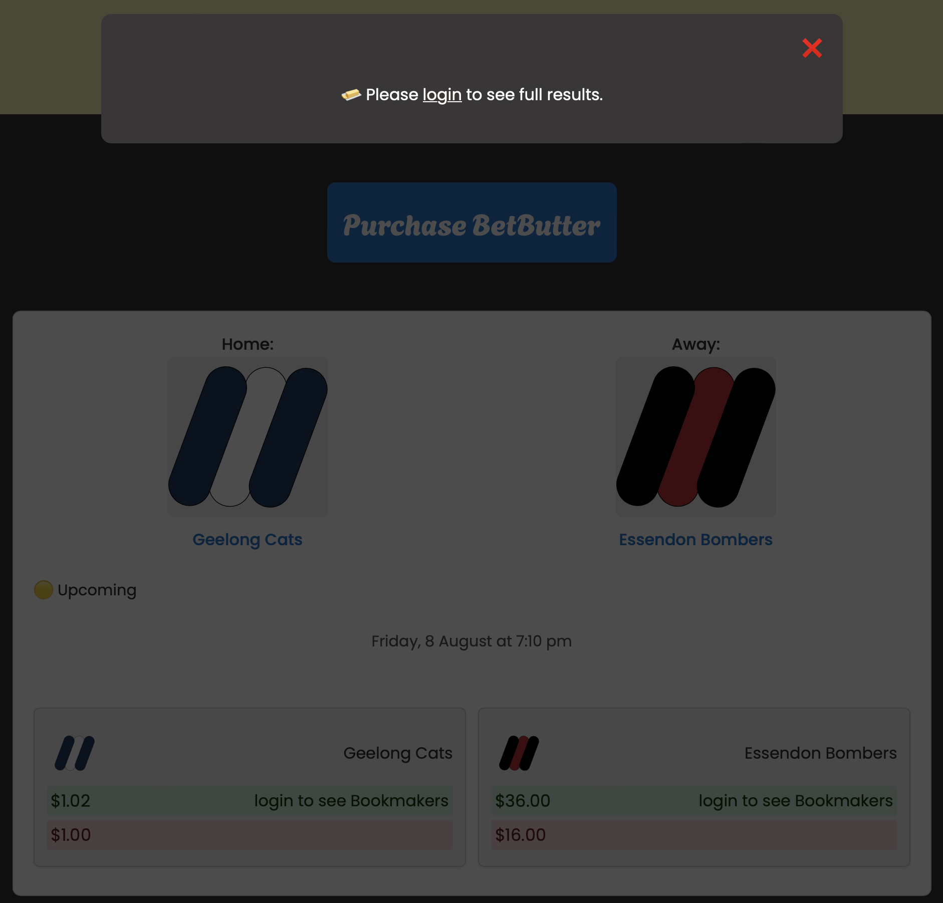 Margarine User Screen 2
